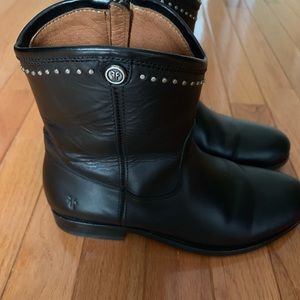 Frye Shoes - Frye Melissa short black leather boots Frye Shoes - Frye Melissa short black leather boots